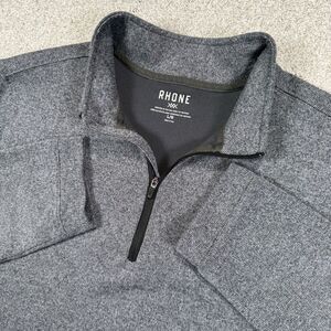 Rhône Mens Medium 1/4 Zip Sweater Gray Rhone‎